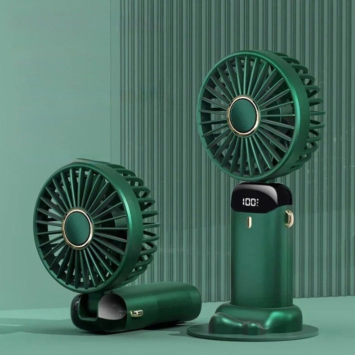 Portable Handheld Mini Fan with Rechargeable Battery for Travel and Outdoor