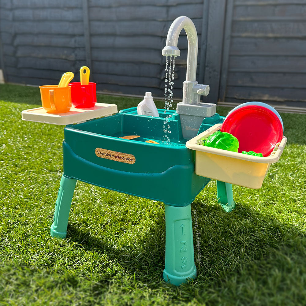 Green kids dishwasher playset