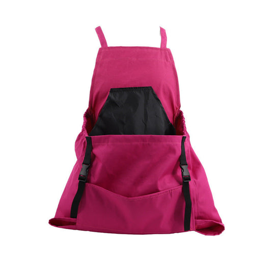Waterproof Oxford Gardening Apron with Harvest Pouch for Outdoor Use