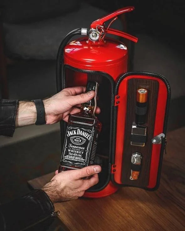 Decanter held in hand