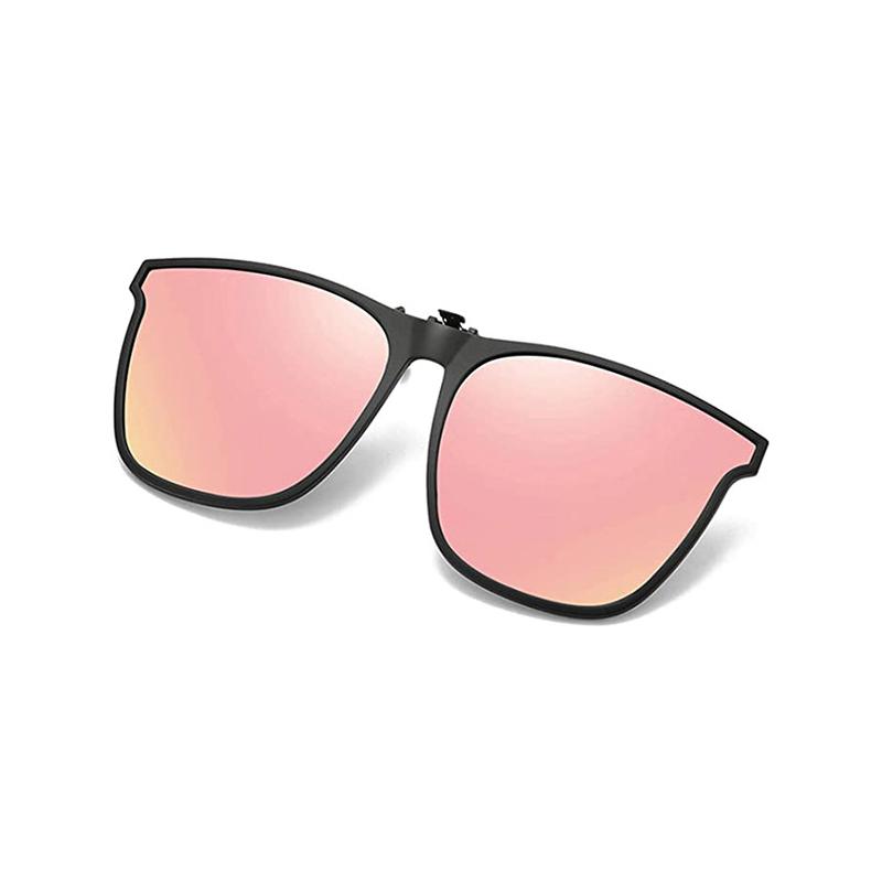 Pink clip-on sunglasses