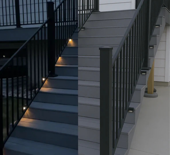 Solar Powered Fence and Stair Lights for Outdoor Path Lighting