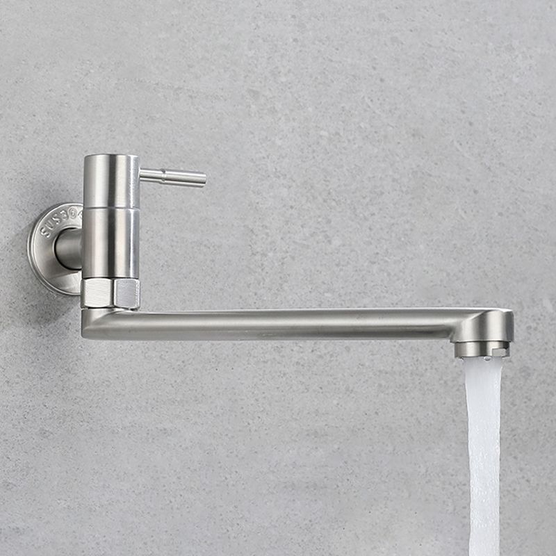 Stainless steel pot filler faucet