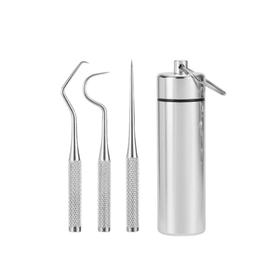 Stainless Steel Dental Pick and Tartar Scraper Set for Precision Oral Cleaning