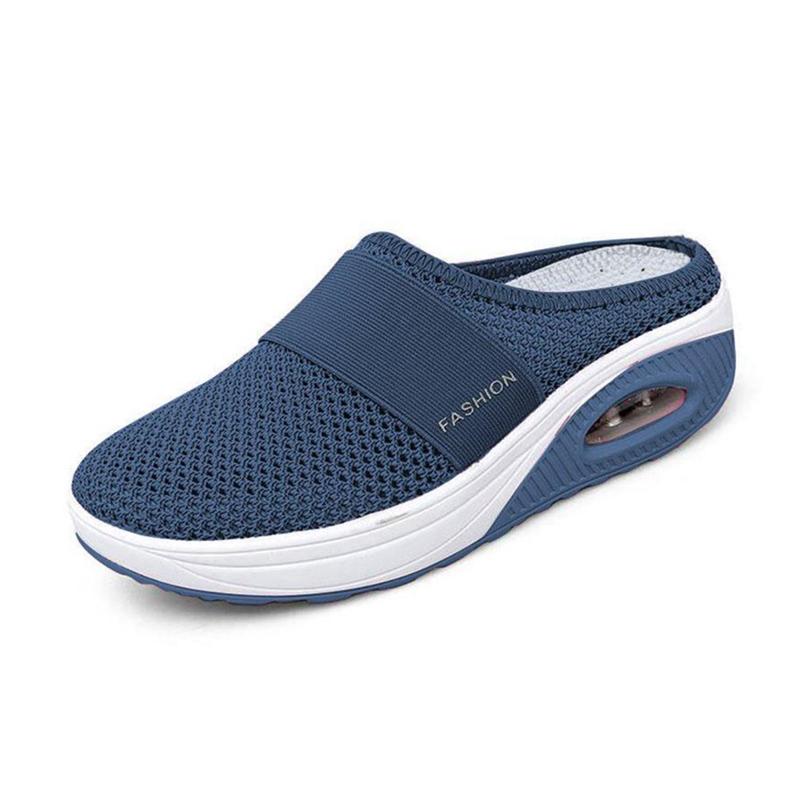 Cushioned Air-Support Slip-On Walking Mules for Everyday Comfort