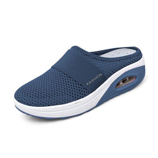 Cushioned Air-Support Slip-On Walking Mules for Everyday Comfort