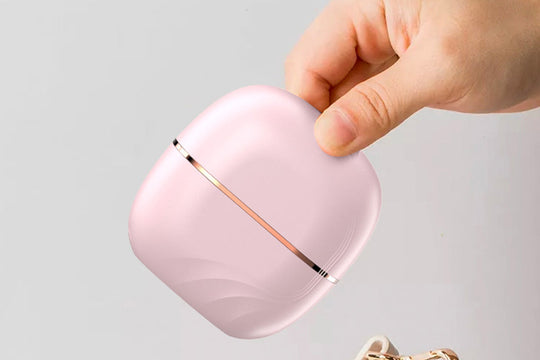 Cordless Rechargeable Mini Hair Straightening Brush for Quick Styling Anywhere