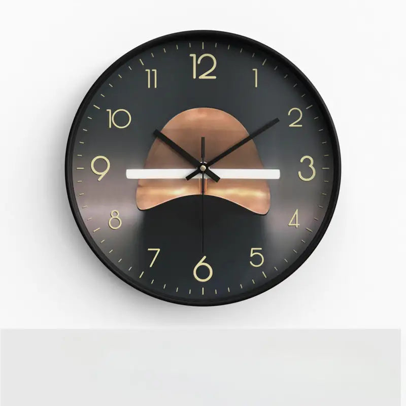 Black frame wall clock style B