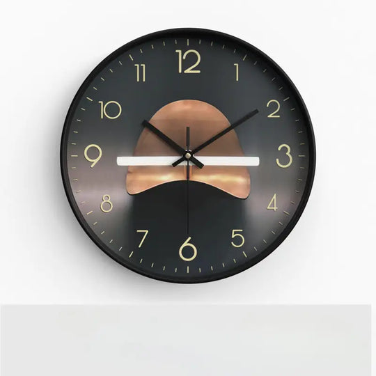 Black frame wall clock style B