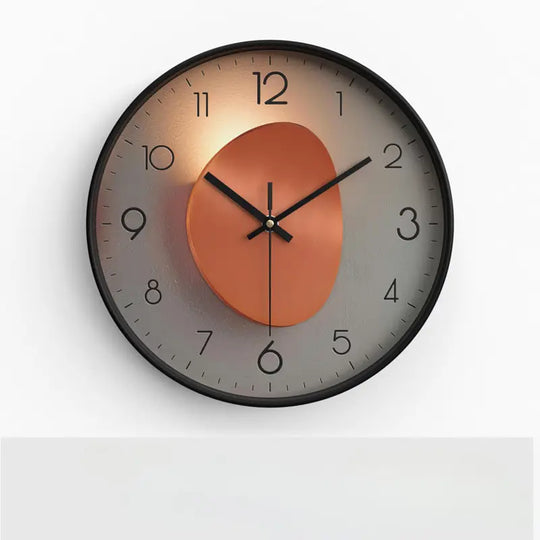 Black frame wall clock style C