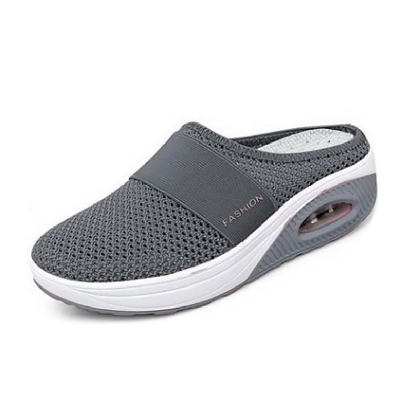 Cushioned Air-Support Slip-On Walking Mules for Everyday Comfort