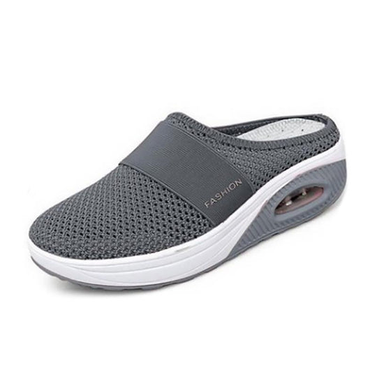 Cushioned Air-Support Slip-On Walking Mules for Everyday Comfort