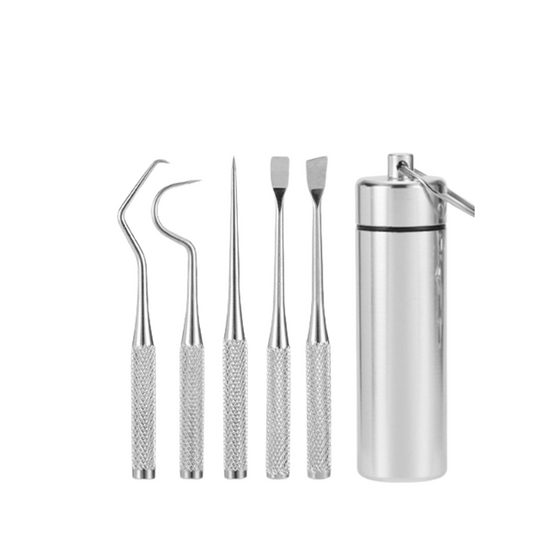 Stainless Steel Dental Pick and Tartar Scraper Set for Precision Oral Cleaning