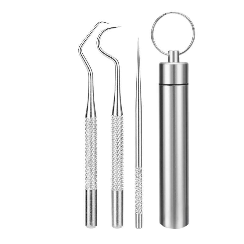 Stainless Steel Dental Pick and Tartar Scraper Set for Precision Oral Cleaning