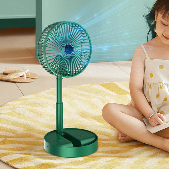 Adjustable Telescopic Folding Table Fan for Home and Desk Cooling
