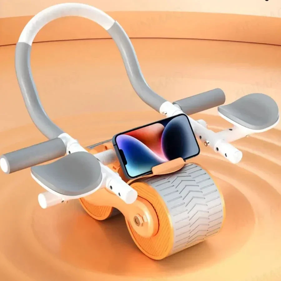 Automatic Rebound Ab Roller Wheel with Elbow Support for Core Training