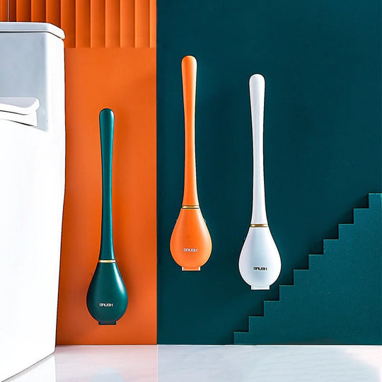 Toilet brush available in green white and orange