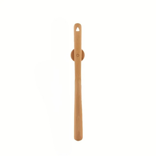 Tan wooden shoehorn