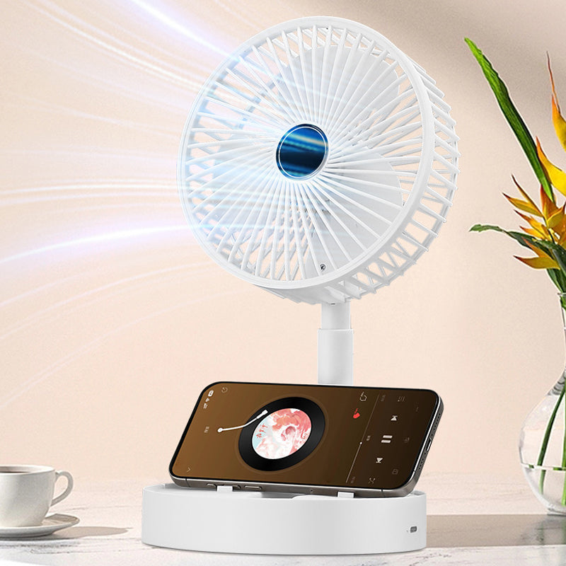 Adjustable Telescopic Folding Table Fan for Home and Desk Cooling