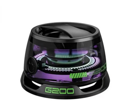 Portable Magnetic RGB Bluetooth Speaker with Deep Bass for Desk and Travel