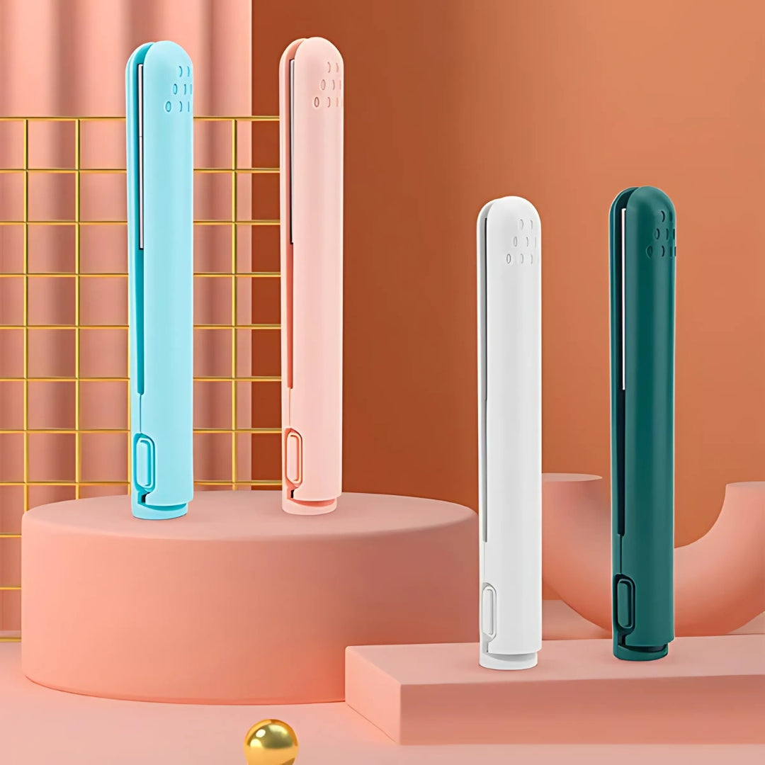 Mini ceramic curling irons in four colors