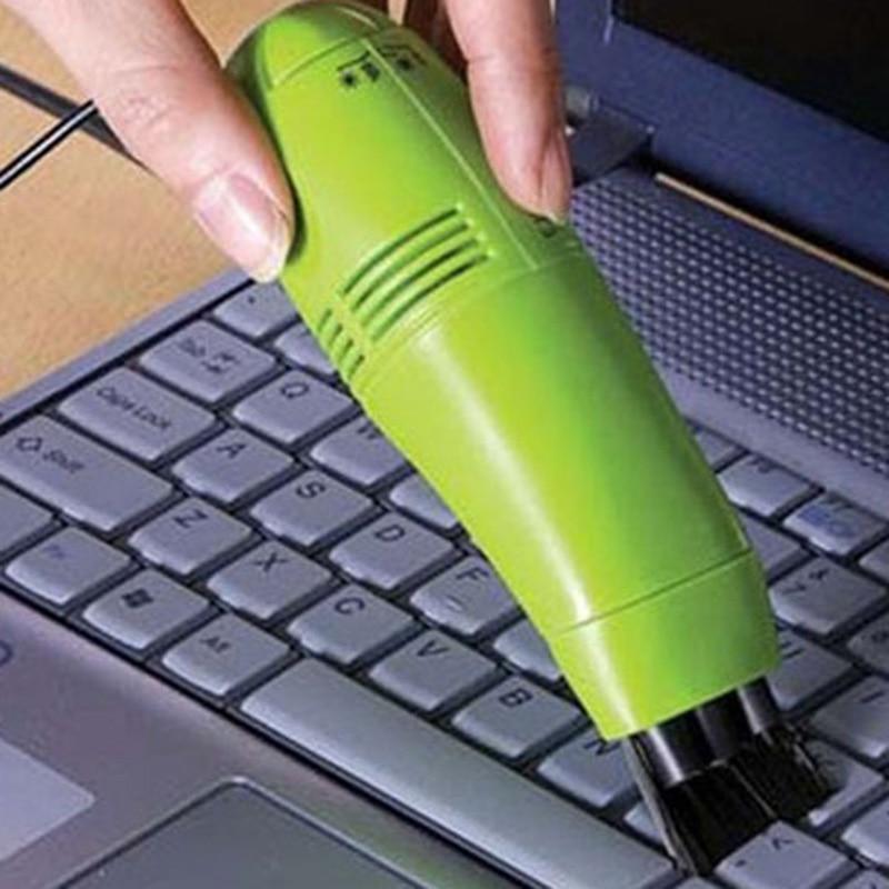 Green USB mini keyboard vacuum cleaner