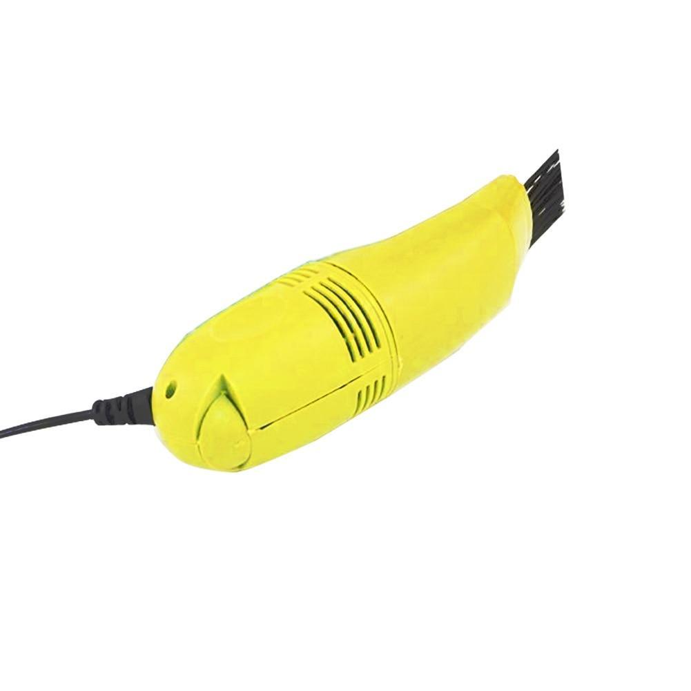 Yellow USB mini keyboard vacuum cleaner