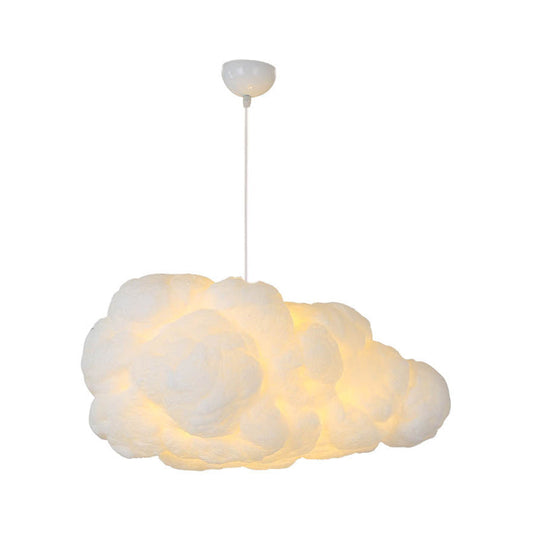 Modern Fluffy Cloud Pendant Lamp with Dual Shade Design
