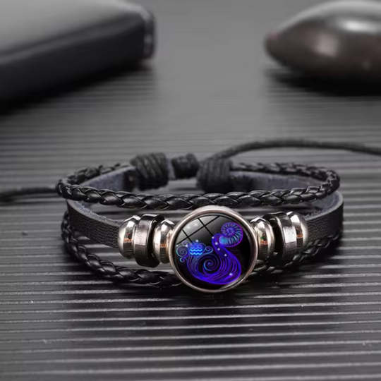 Zodiac bracelet on wrist