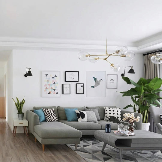 Living room home monitoring scene