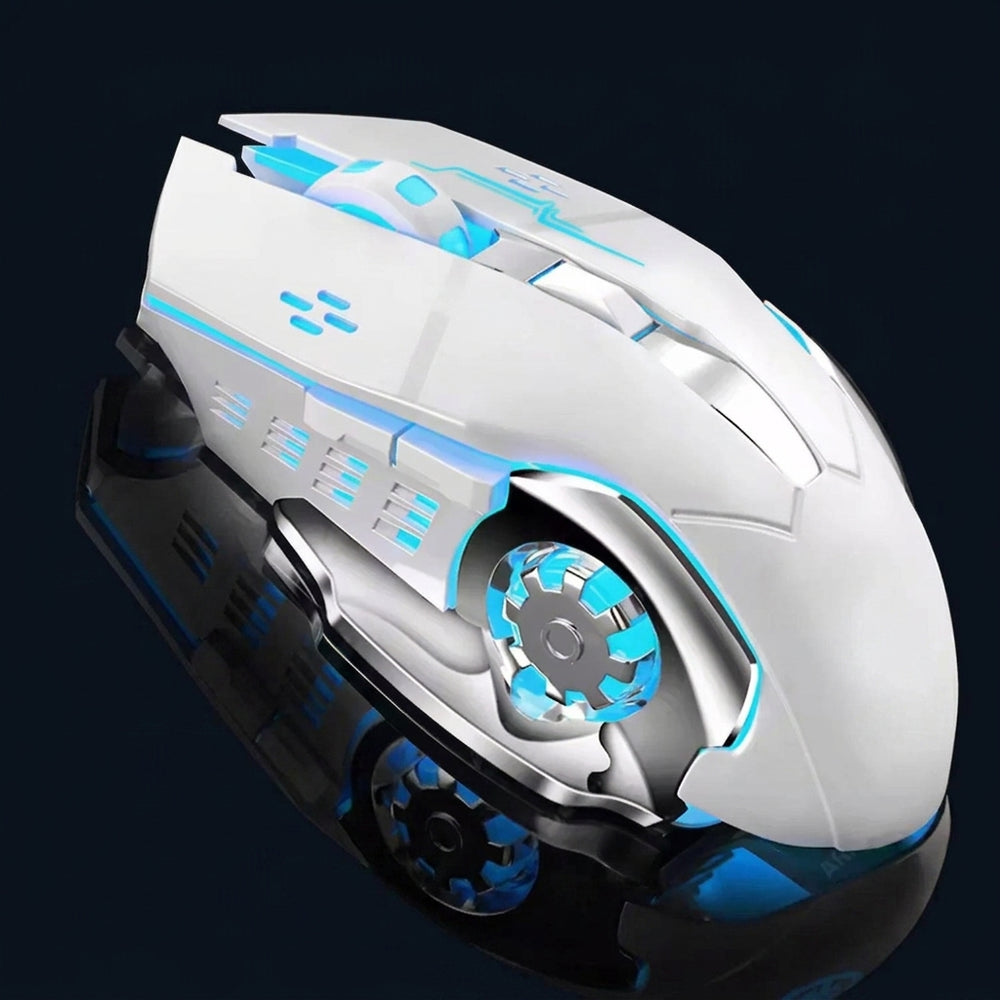 Silent Backlit Wireless Rechargeable Gaming Mouse for PC and Laptop