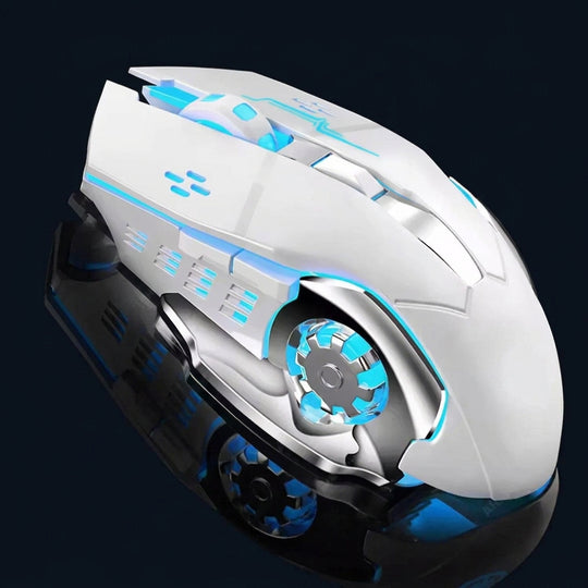 Silent Backlit Wireless Rechargeable Gaming Mouse for PC and Laptop