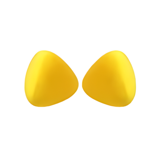 Yellow silicone earplugs