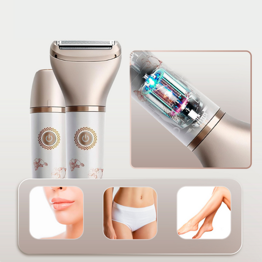 Cordless Dual-Head Electric Lady Shaver for Wet and Dry Hair Removal