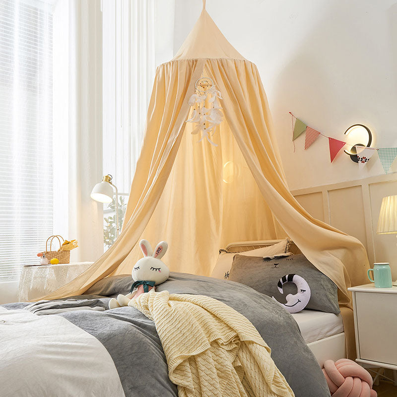 Dreamy Blackout Mesh Bed Canopy for Kids Bedroom and Nursery