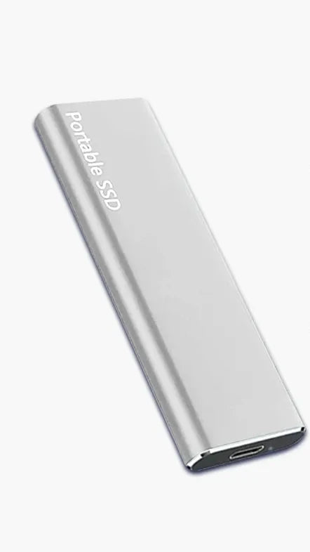 Ultra Slim Aluminum Portable External Hard Drive for Laptop and Travel Storage