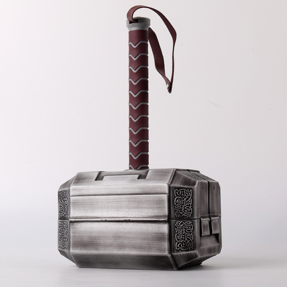 Rugged Hammer-Shaped Portable Tool Storage Box with Carry Handle for DIY and Garage