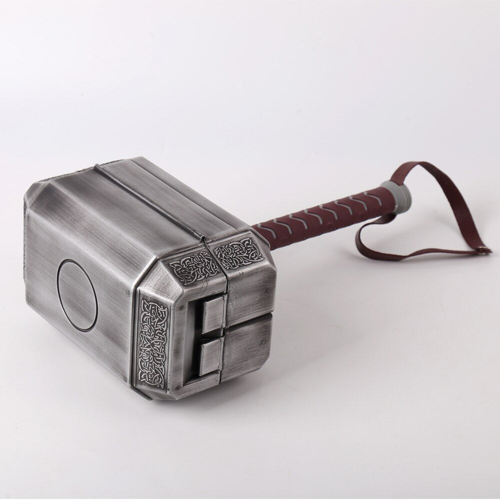 Rugged Hammer-Shaped Portable Tool Storage Box with Carry Handle for DIY and Garage