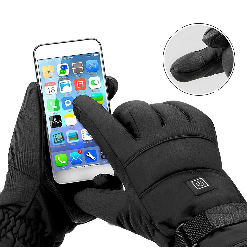 Rechargeable Electric Heated Gloves with Temperature Control for Winter