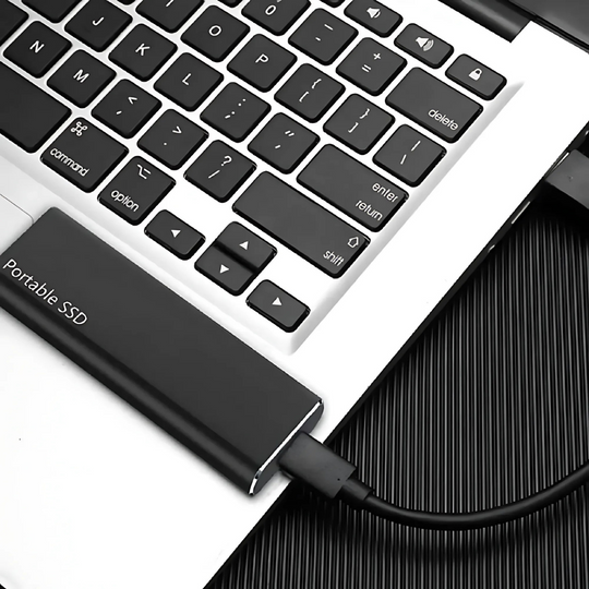 Slim Portable USB-C External Solid State Drive for On-the-Go Storage