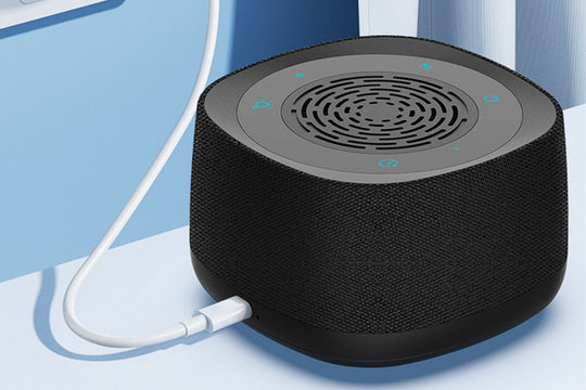 Calming White Noise Sound Machine with Alarm Clock and Breathing Light for Bedroom Sleep