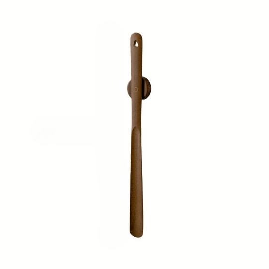 Brown wooden shoehorn
