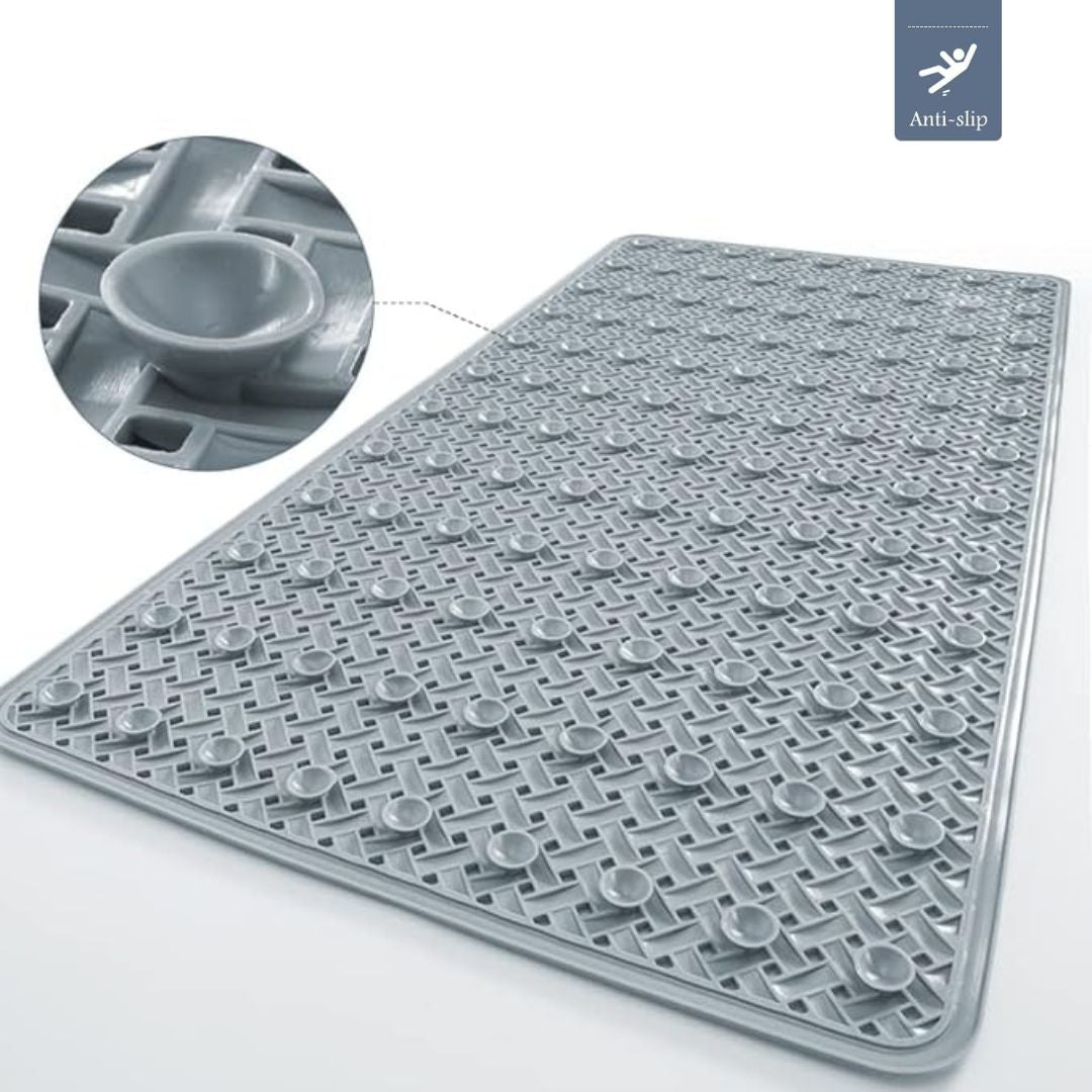 Non Slip Suction Cup Bathtub Mat for Safe Quick Drying Shower Safety