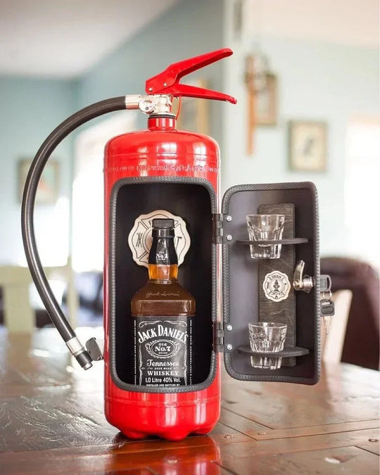 Decanter on bar table