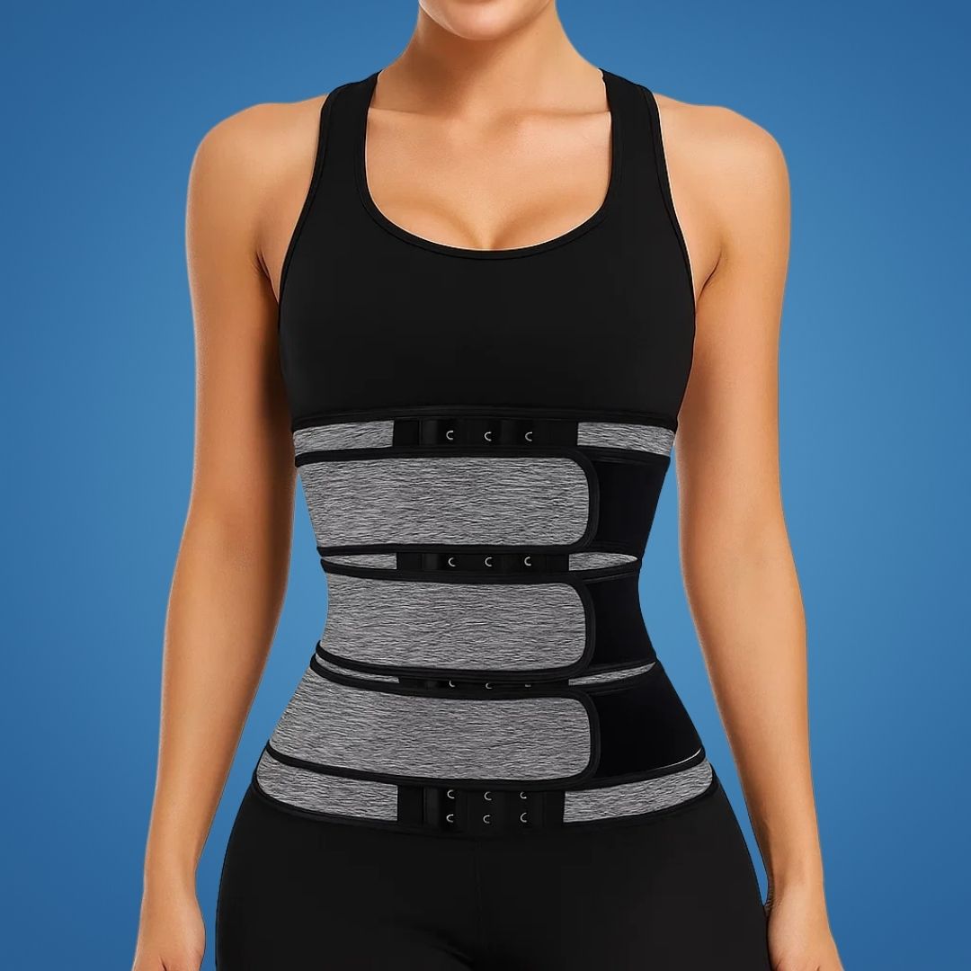 Triple Compression Neoprene Waist Trainer Belt for Workout and Daily Support