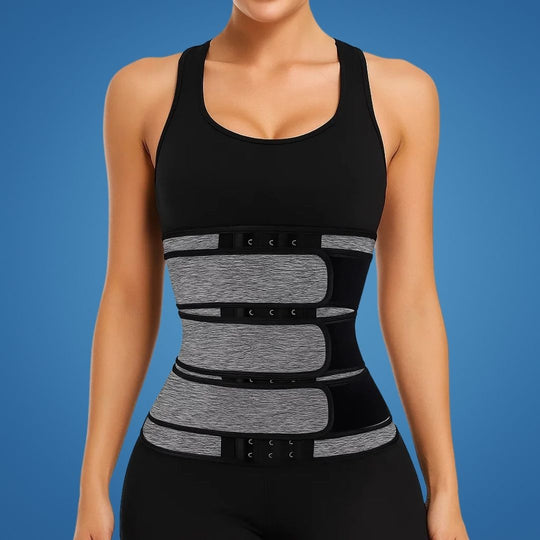 Triple Compression Neoprene Waist Trainer Belt for Workout and Daily Support