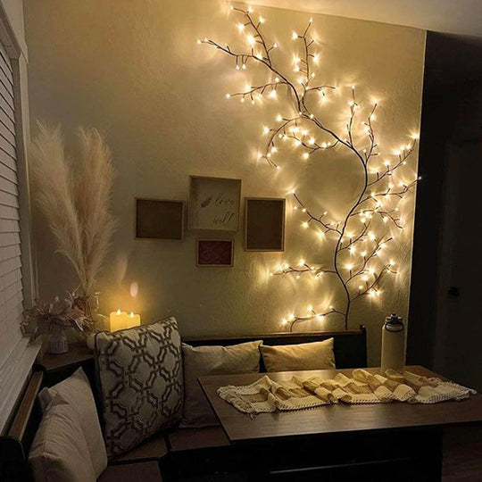 Lit willow vine living room sofa