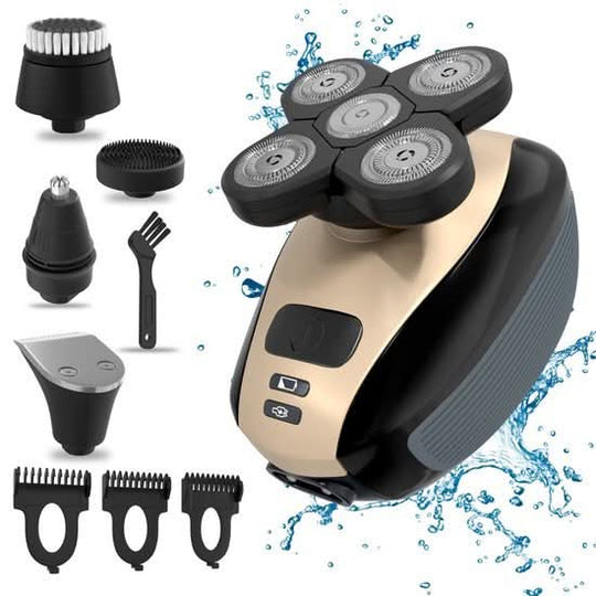 5 in 1 electric grooming razor with attachments