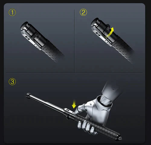 Automatic Folding Walking Cane for Seniors and Outdoor Hiking