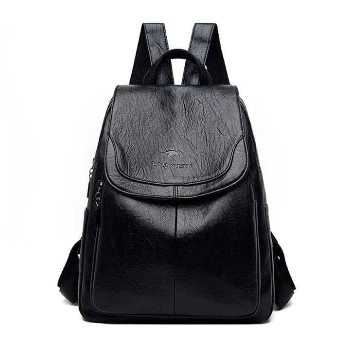 Soft Leather Anti-Theft Backpack for Women with Timeless Style